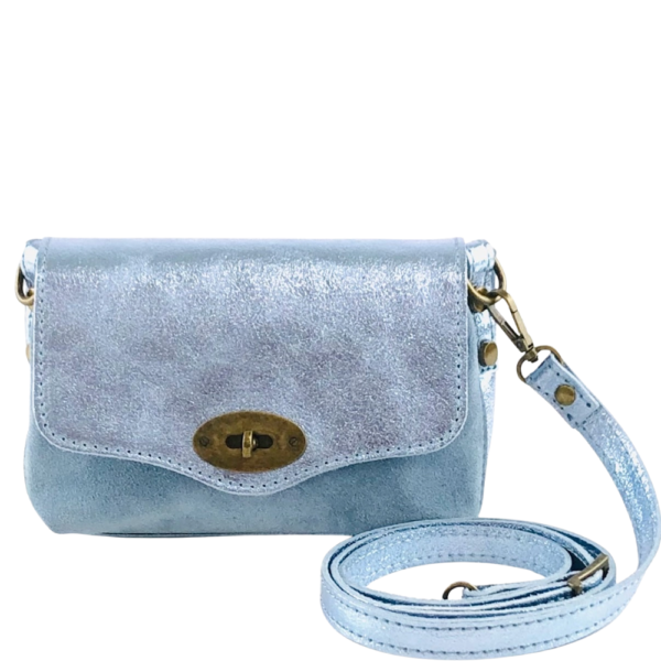 ToTheLuckyWinnerofOhavShalom_15.png Livia Suede Patta Laminato Mini Crossbody Bag