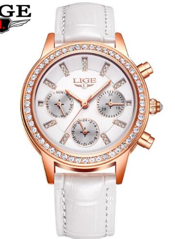 product-image-935004185.jpg LIGE New Women Fashion Watch Creative Lady Casual Watches Stainless Steel Mesh Band Stylish Desgin Luxury Quartz Watch for Women