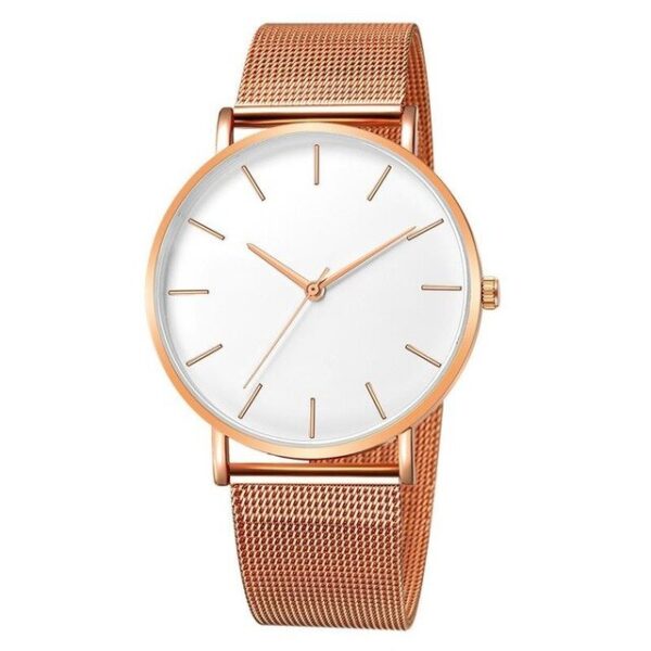Women Watches Black Watch Fashion Quartz Wristwatch Woman Mesh Band Simple Watches Luxury Ladies Clock Reloj Mujer montre femme